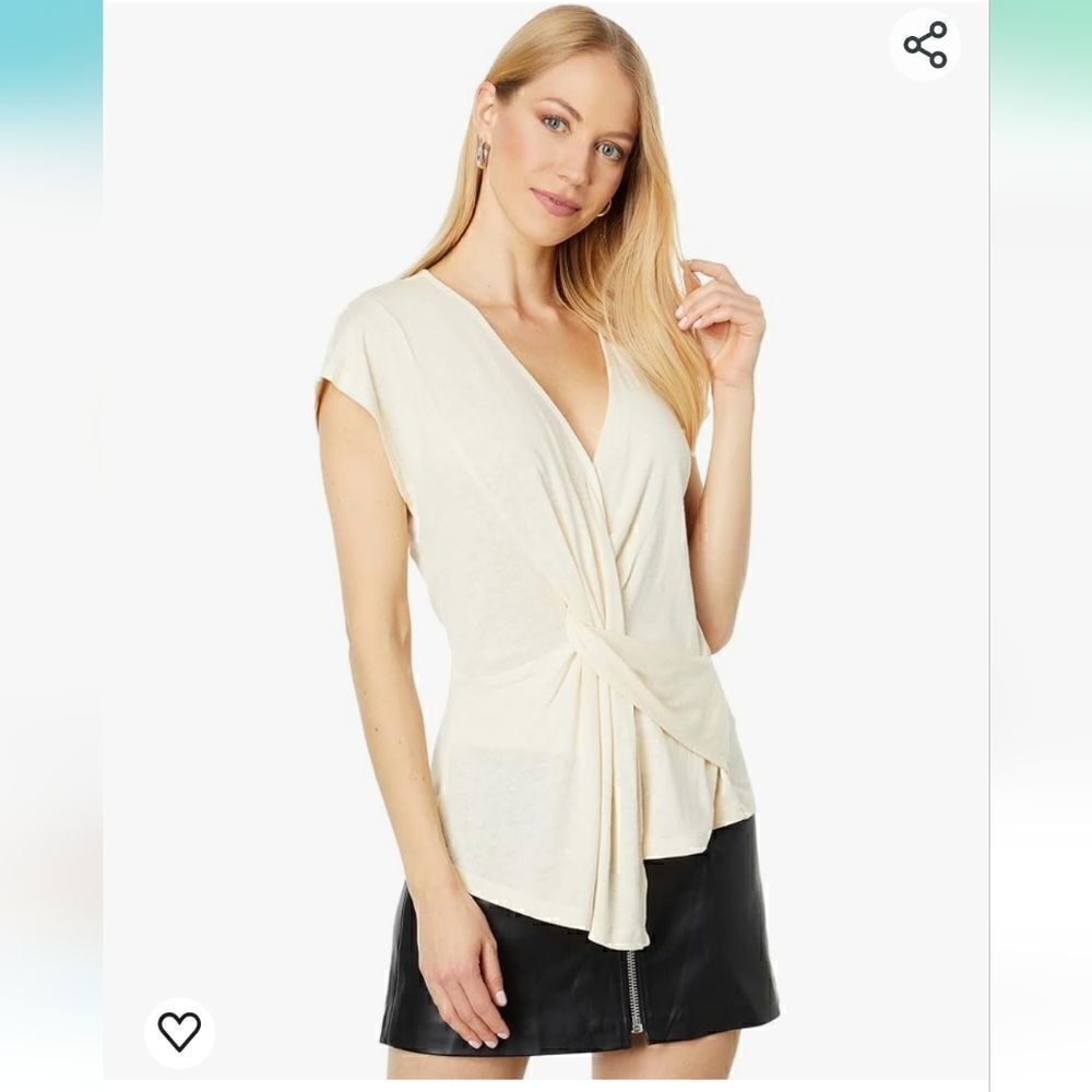 BCBGMAXAZRIA Twist Front Top